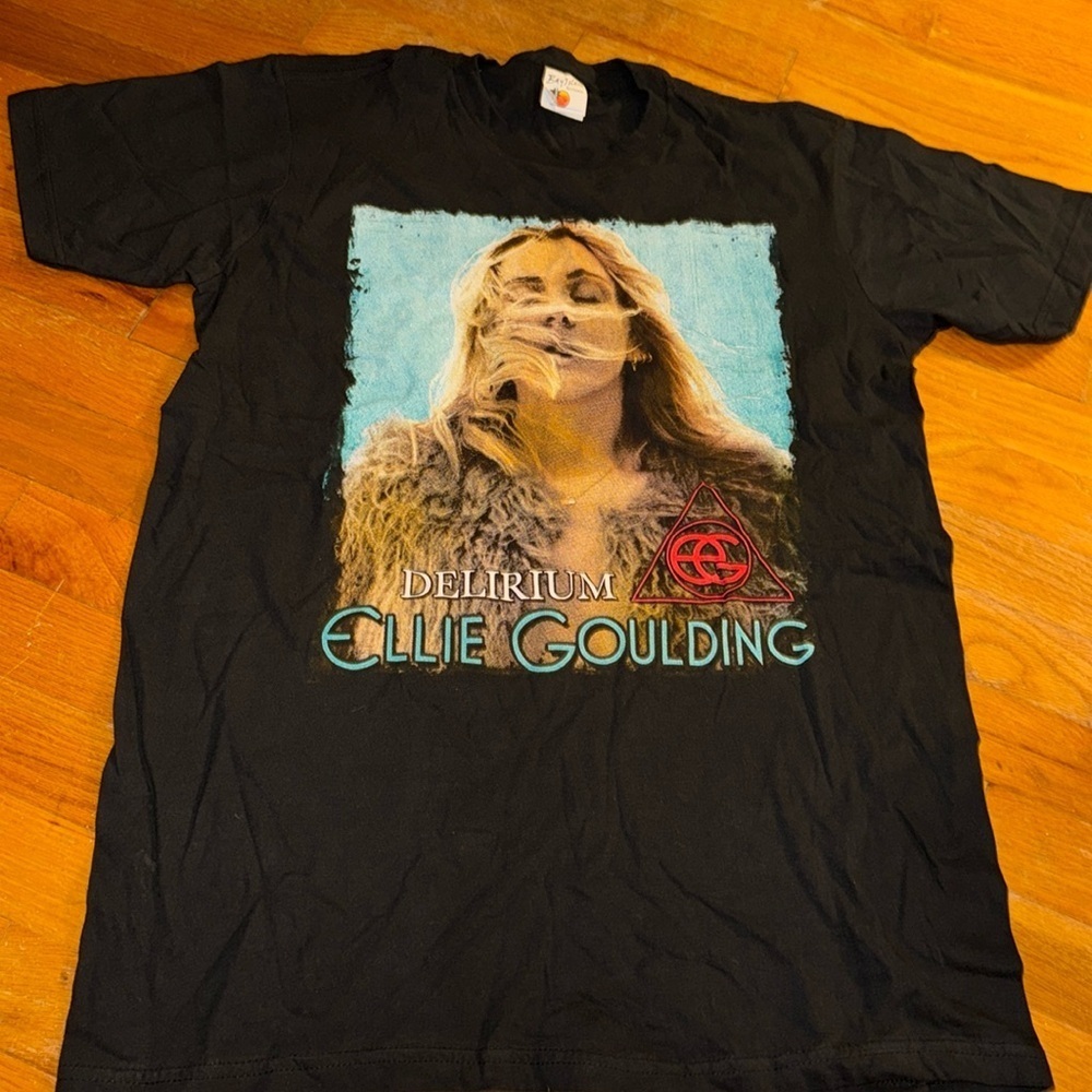 2016 Ellie Goulding Delirium Music Tour Graphic Concert T-shirt Unisex Black